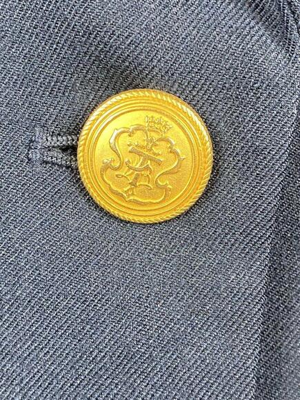 Talbots Blazer Womens 8 Blue Wool One Button Jacket - Picture 9 of 12